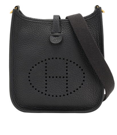 Mini Evelyne 16, &pound;2,200, Handbags, Navy, Leather, Front view